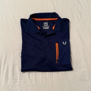Men’s Northyard Navy and Orange Polo Shirt